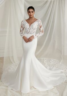 Justin Alexander Easton Fit-and-Flare Wedding Dress