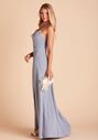 Birdy Grey Ash Crepe Dress in Dusty Blue Scoop Bridesmaid Dress - thumbnail - 2