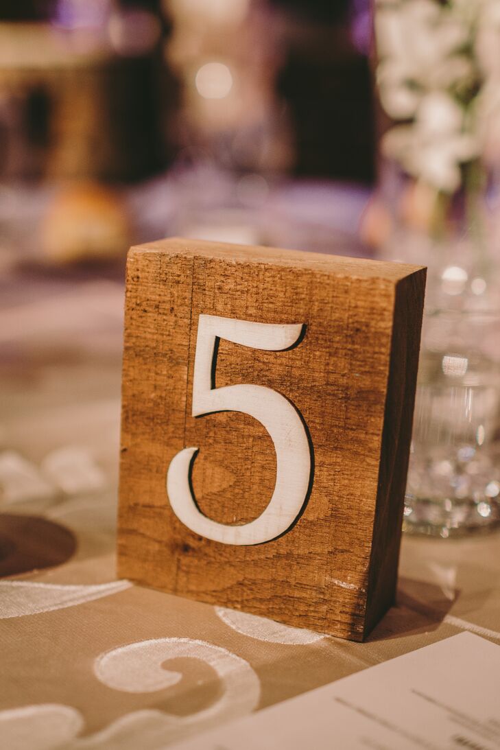 Rustic Wood Table Numbers