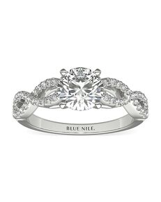 Blue Nile Round Cut Engagement Ring