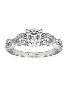 Blue Nile Round Cut Engagement Ring