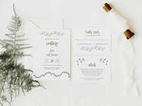 Stars and footsteps graphics event details in black and gold Harry Potter font on white background