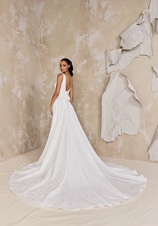 Justin Alexander Signature Bradstreet Fit-and-Flare Wedding Dress - 5