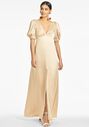 Sachin & Babi Alli Gown - Champagne V-Neck Bridesmaid Dress - thumbnail - 3