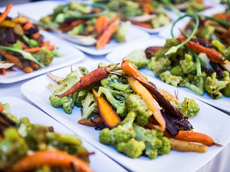 wedding menu seasonal vegetables