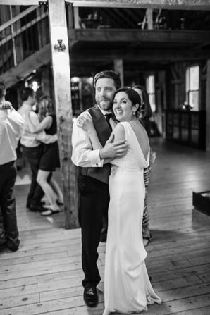 Maine Rustic Barn Reception and Dance Floor
