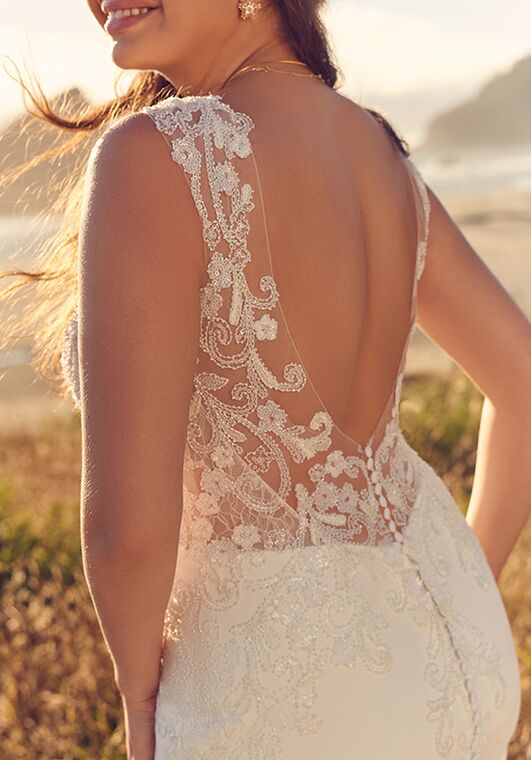 Rebecca Ingram FLEUR Sheath Wedding Dress - 4