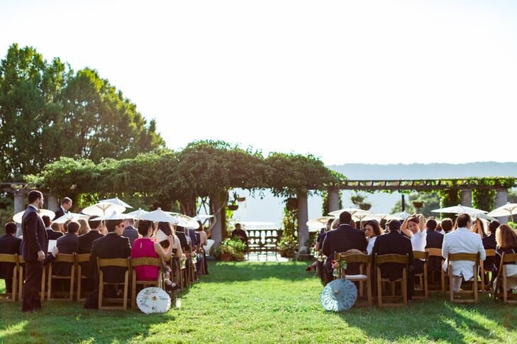 Outdoor Garden Ceremony at Wave Hill in Bronx, New York