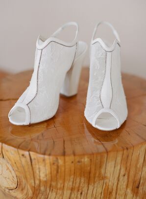 Lace Bridal Booties