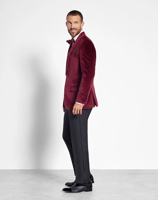 The Black Tux Ruby Velvet Jacket Tuxedo Wedding Tuxedo | The Knot