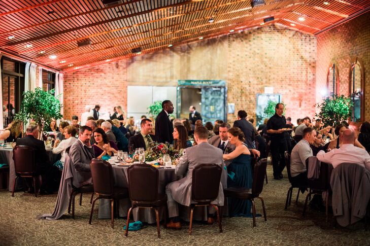 Seated Meal in Exposed-Brick Reception Space