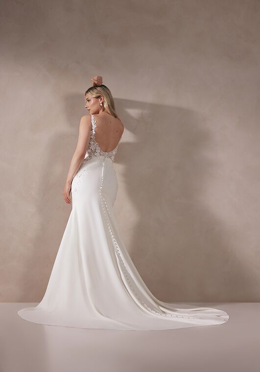 Adore by Justin Alexander Yelena Fit-and-Flare Wedding Dress - 3