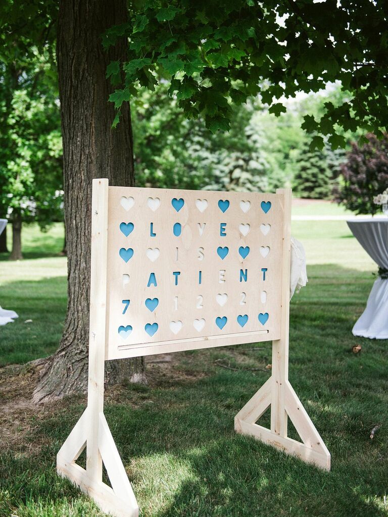 Outdoor lawn game idea for I Do BBQ party. 