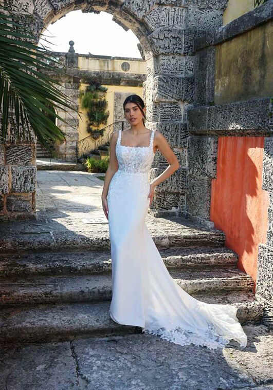 Stella York 7715 Column Wedding Dress - 3