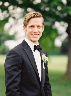Classic Black Tuxedo with Bow Tie