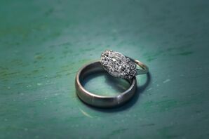 Vintage Engagement Ring and Wedding Band
