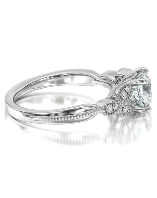 With Clarity Vintage Princess, Cushion, Emerald, Radiant, Round, Oval Cut Engagement Ring - 2