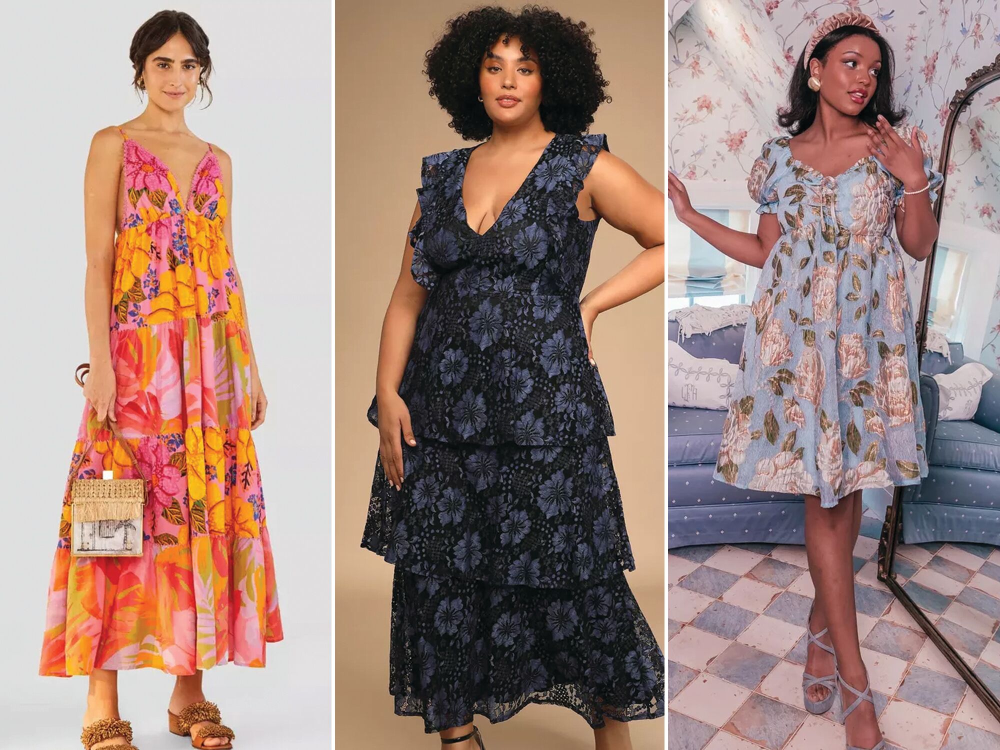 floral cocktail dresses