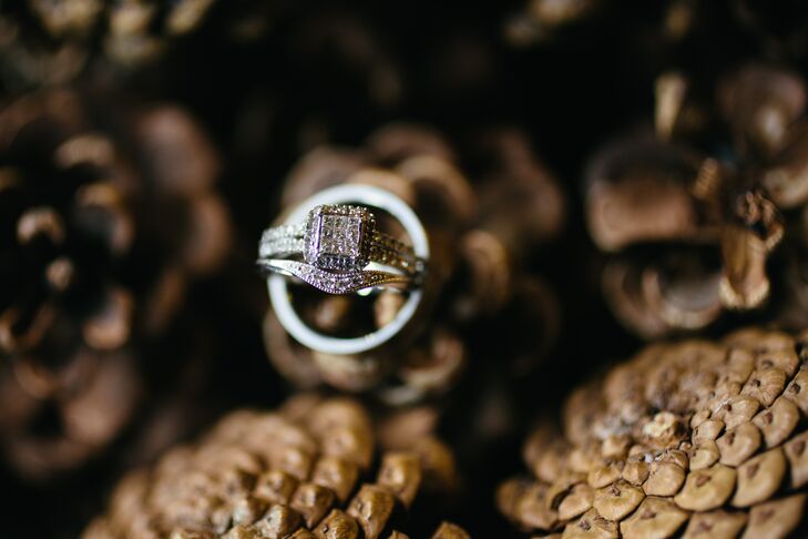 Engagement Ring and Wedding Bands