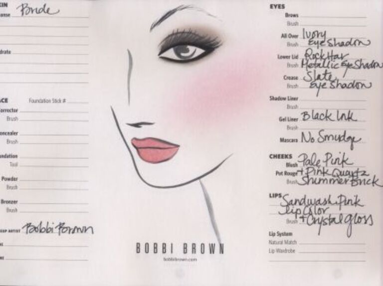 kate middleton wedding makeup bobbi brown makeup sketch