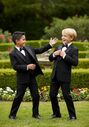 BLACKTIE "Kingston" Black Tuxedo (5-Piece Set) Flower Girl Dress and Ring Bearer Outfit - thumbnail - 1