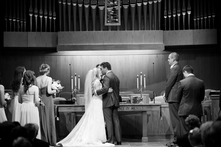 The church was minimally decorated so that the natural beauty of the church wouldn't be overwhelmed.