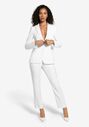 Generation Tux Women's White Suit Pantsuits and Separates Wedding Dress - thumbnail - 4