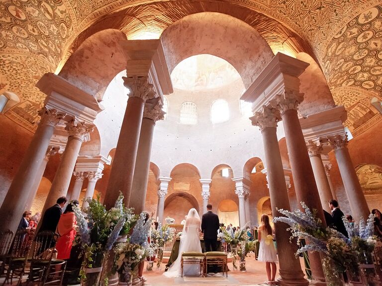 Tenuta dell'Olmo wedding ceremony in Rome, Italy