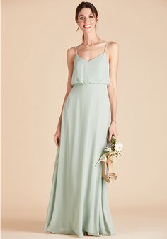 Birdy Grey Gwennie Dress in Sage V-Neck Bridesmaid Dress