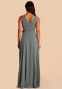 Birdy Grey Minae Dress in Chiffon Sea Glass V-Neck Bridesmaid Dress - thumbnail - 4
