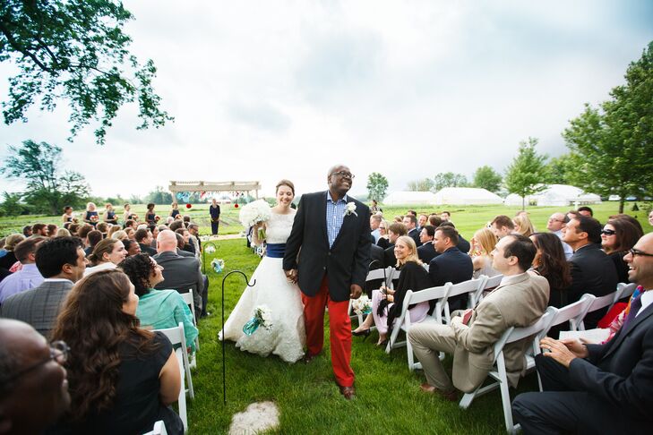 Living across the pond for a year served as perfect inspiration for Katherine’s wedding to Anthony: “I took inspiration from colors and motifs that I 