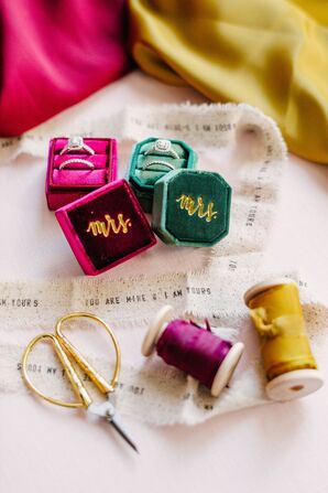 Velvet Ring Box in Bright Jewel Tones