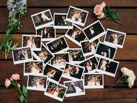 Wedding reception polaroids