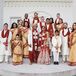 Cream and Red Kurta Indian Groomsmen Attire