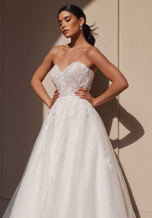 Stella York 7673 A-Line Wedding Dress - 4