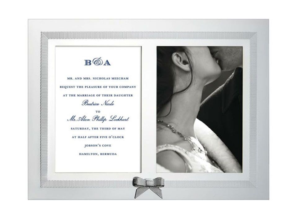 Elegant Swirls 5x7 Acrylic Wedding Invitation