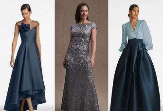 Three mother-of-the-groom dresses for weddings