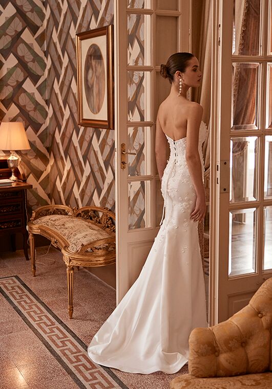 Soft flow by Ricca Sposa Atelier Euphemia 25-004(3) Mermaid and Trumpet Wedding Dress - 3