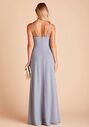 Birdy Grey Ash Crepe Dress in Dusty Blue Scoop Bridesmaid Dress - thumbnail - 3