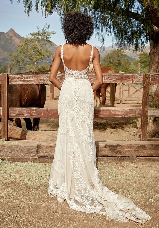 Madison James Kenzie Sheath Wedding Dress - 3