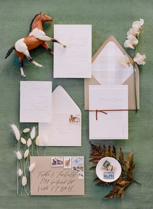 Rustic Invitation Suite for Wedding at Vista Valley Country Club in California