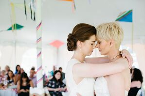 Backyard Wedding Reception First Dance