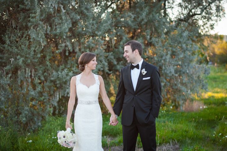 The couple tied the knot at the Chicago Illuminating Company -- a modern, industrial space located downtown.