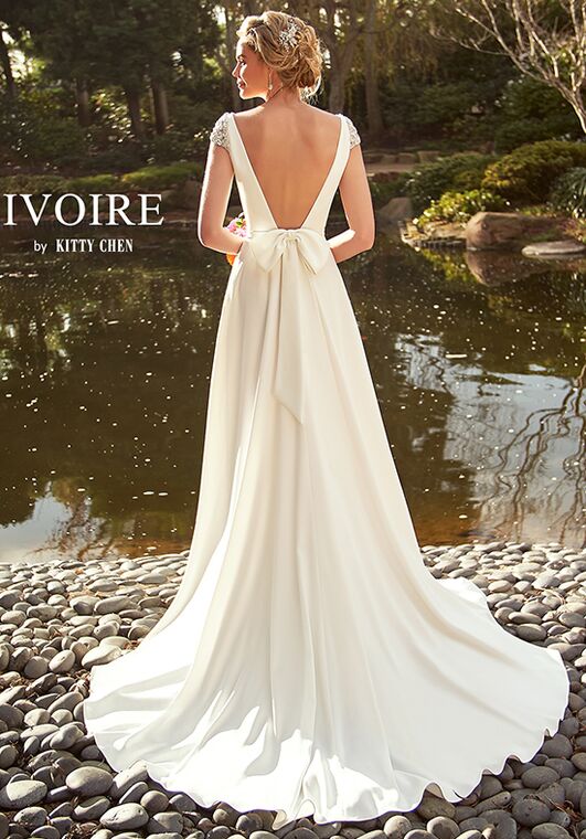 IVOIRE by KITTY CHEN PEYTON, V2013 Sheath Wedding Dress - 3