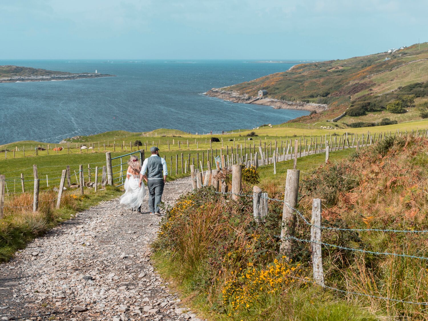 Couple getting married in Ireland.