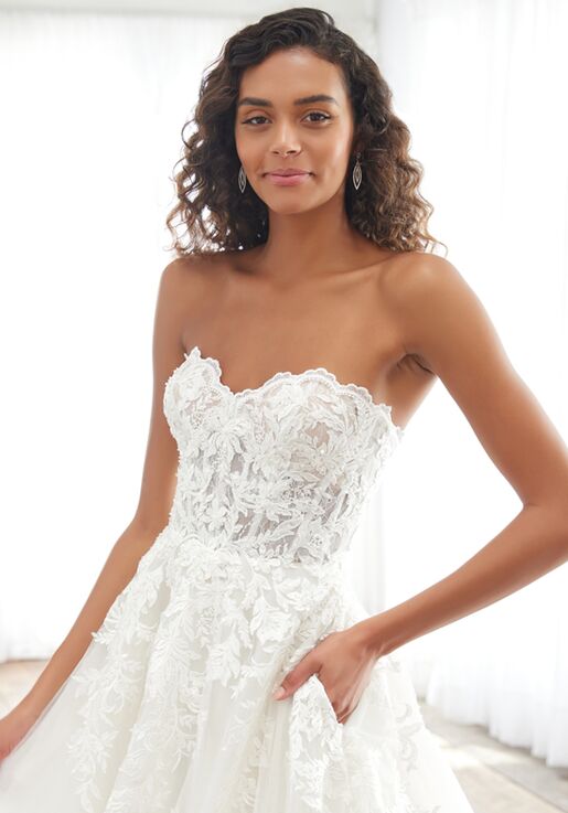 Adrianna Papell Platinum 31233 Ball Gown Wedding Dress - 2