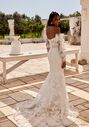 Lillian West 66383 Fit-and-Flare Wedding Dress - thumbnail - 3