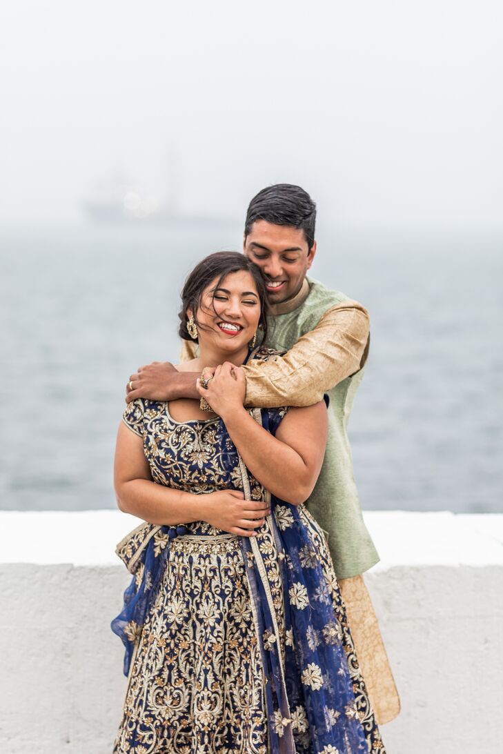 Traditional Indian Attire for Wedding at Belle Mer in Newport, Rhode Island