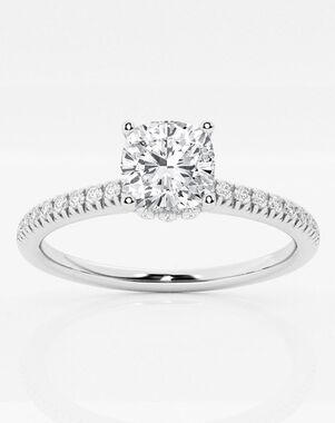 Grown Brilliance Cushion Cut Engagement Ring