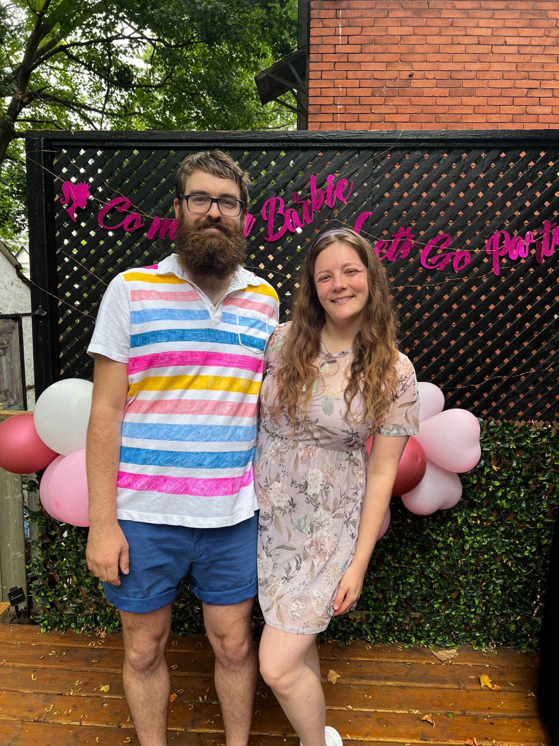 Allan & Midge at a Barbie themed birthday party!